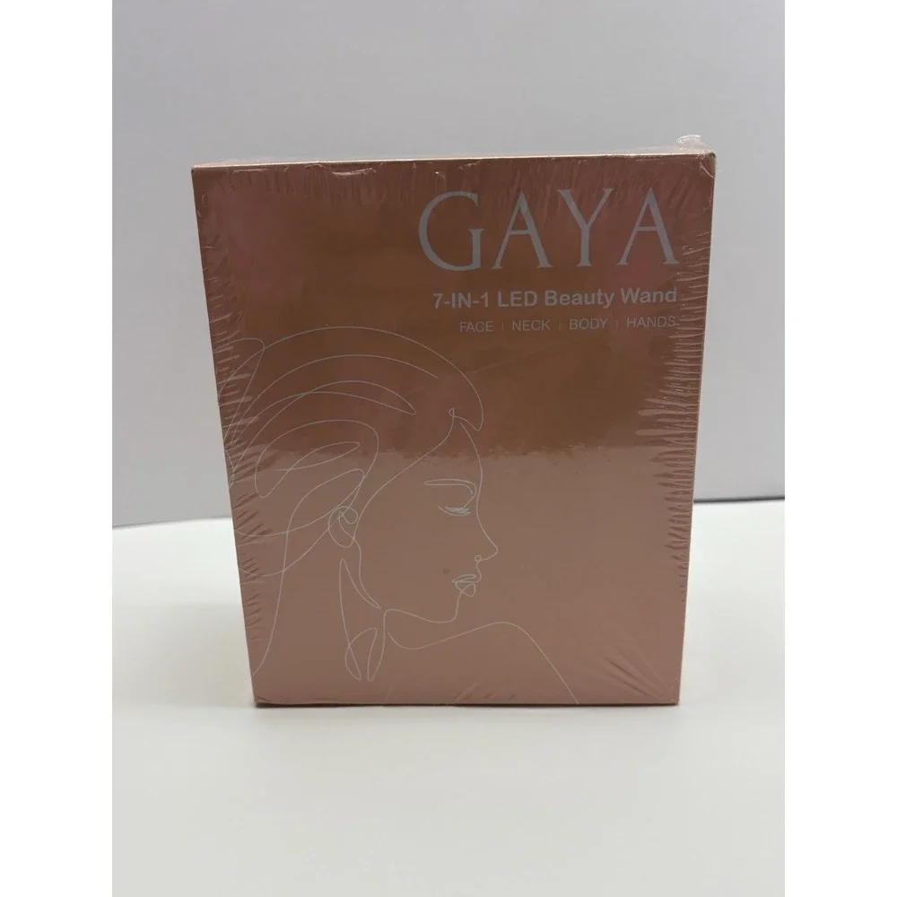 GAYA 7 In 1 LED Beauty Wand EMS Facial Massager Rechargeable New Sealed